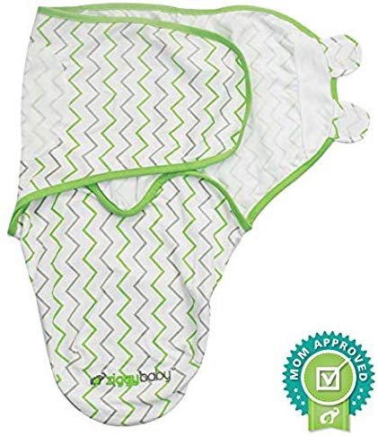 Baby Swaddle Blanket Wrap Set (3 Pack) Green, Grey Chevron, Dot, Solid