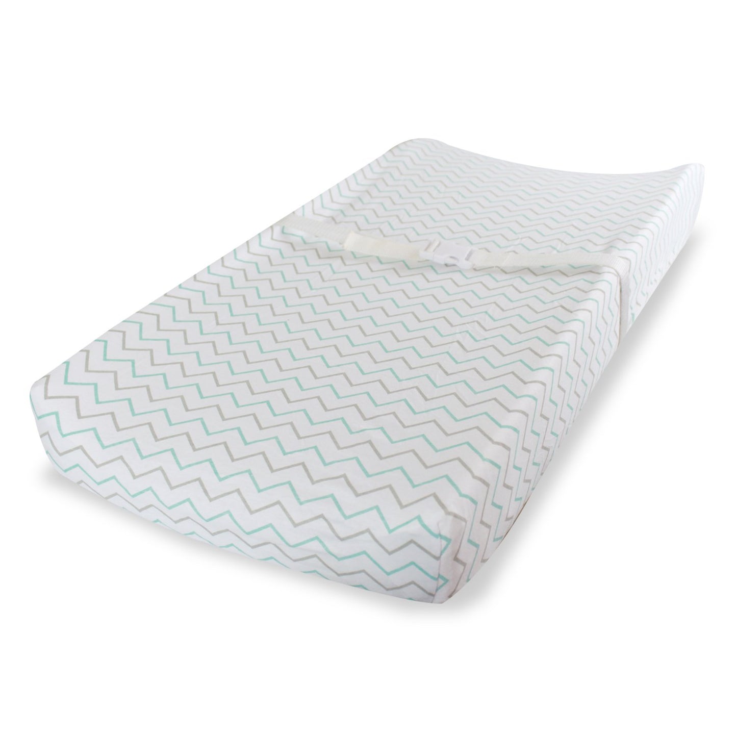 Changing Pad Cover Cradle Bassinet Sheets Fitted Jersey Cotton 2 Pack Blue/Grey